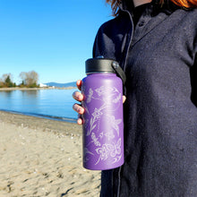 Load image into Gallery viewer, Wide Mouth Insulated Bottles 32oz - Hummingbird by Simone Diamond