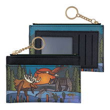 Load image into Gallery viewer, Zippered Card Wallet - All My Relatives (Indinawemaaganidag) by Storm Angeconeb