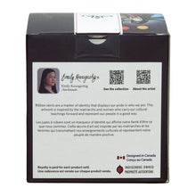 Load image into Gallery viewer, A Skirt With a Story - Glass Ornament by Emily Kewageshig