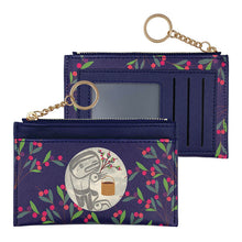 Load image into Gallery viewer, Zippered Card Wallet - Berry Picker in the Moon by Allan Weir
