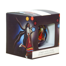 Load image into Gallery viewer, A Skirt With a Story - Glass Ornament by Emily Kewageshig