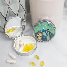 Load image into Gallery viewer, Pill Case with Mirror (small) - Jingle Dress Dancers by Storm Angeconeb