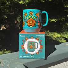 Load image into Gallery viewer, Big Ceramic Mug - Prairie Beadwork by Justine Proulx