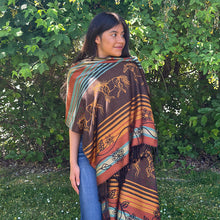 Load image into Gallery viewer, Shawl - Horse (Bebezhigooganzhii) by Storm Angeconeb