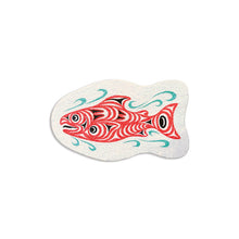 Load image into Gallery viewer, Eco Sponge - Coho Salmon by Joe Wilson-Sxwaset