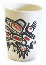 Load image into Gallery viewer, Bamboo Cup - Running Raven by Morgan Asoyuf