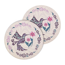 Load image into Gallery viewer, Ceramic Coasters (Set of 2) - Hummingbird by Francis Dick