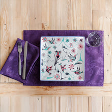 Load image into Gallery viewer, Serving Plate - Hummingbirds by Nicole La Rock