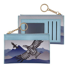 Load image into Gallery viewer, Zippered Card Wallet - Soaring Eagle by Corey Bulpitt