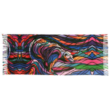 Load image into Gallery viewer, Salmon Hunter Eco-Shawl by Don Chase