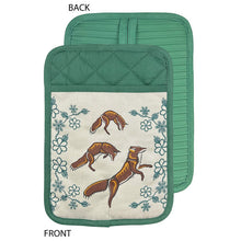 Load image into Gallery viewer, Silicone Potholder - Foxes (Wagooshna) by Storm Angeconeb