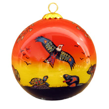 Load image into Gallery viewer, Seven Grandfather Teachings - Glass Ornament by Cody Houle