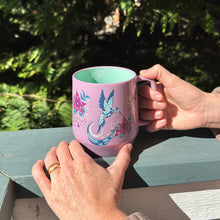 Load image into Gallery viewer, Big Ceramic Mug - Hummingbird by Deanna Samuel