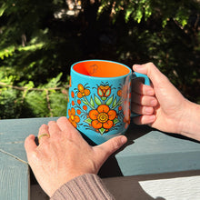 Load image into Gallery viewer, Big Ceramic Mug - Prairie Beadwork by Justine Proulx