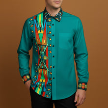 Load image into Gallery viewer, 49DZINE Casual Dress Shirt - Rainbow Spirit Path