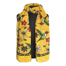 Load image into Gallery viewer, Eco Scarf - Hummingbird (Nenookaasi) by Storm Angeconeb