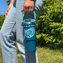 Load image into Gallery viewer, Easy-Carry Insulated Tumbler (30oz) - Killer Whale by Yasakw (Shelly Samuels)