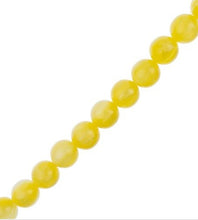 Load image into Gallery viewer, Resin Round Beads 7" Strand (15.8mm) - Yellow