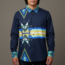 Load image into Gallery viewer, 49DZINE Casual Dress Shirt - Eagle Strike