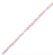 Load image into Gallery viewer, Crystal Lane 7" Glow in the Dark Round Beads (6mm) - Pink AB