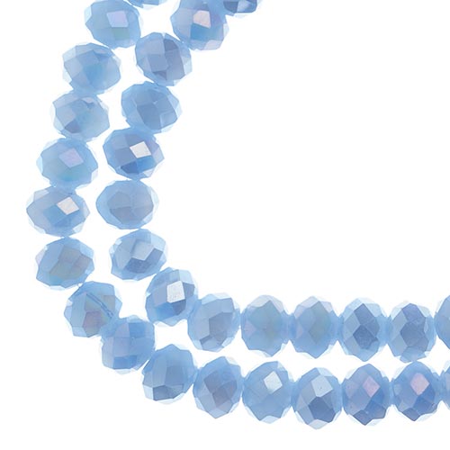 Rondelle 4x6mm Opaque Light Periwinkle