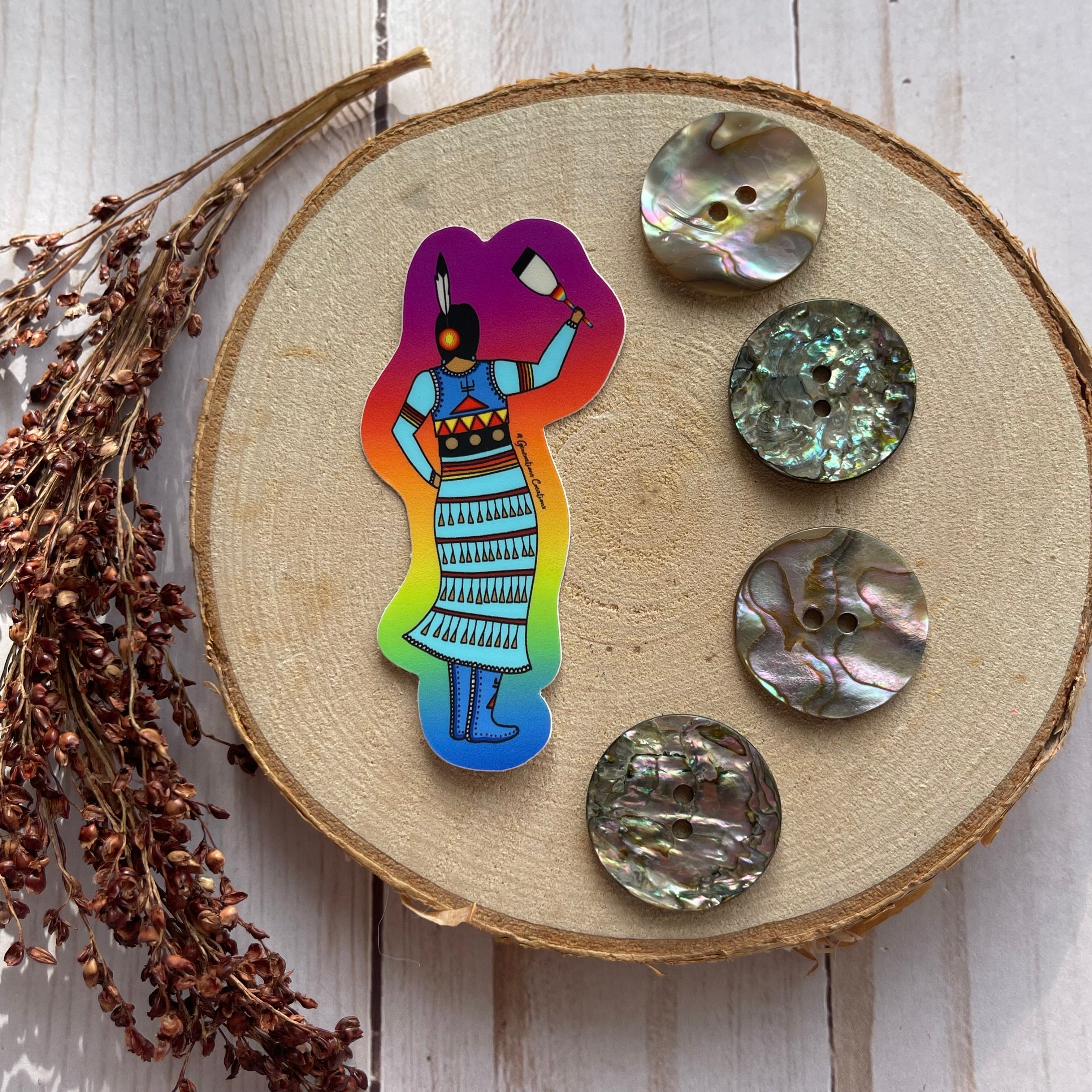 Jingle Dancer Sticker – 4 Generations Creations