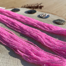 Load image into Gallery viewer, Czech Seed Bead 3Cut 10/0 C/L Dark Pink Strung
