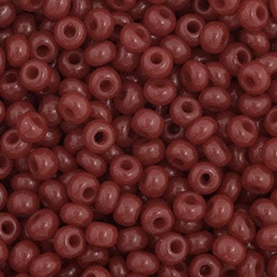11/0 Seedbead Opaque Cranberry