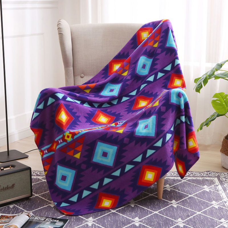 (Full) Thunder Spirit Polar Fleece Blanket -Purple