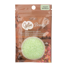 Load image into Gallery viewer, 11/0 Cylin Bead Glow in Dark AB - Light Green
