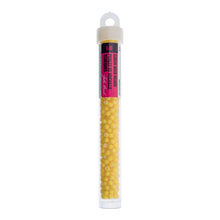 Load image into Gallery viewer, (Vial Czech Size 6/0) White Hearts Yellow
