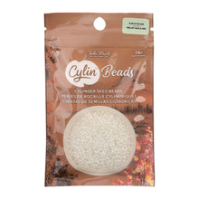 Load image into Gallery viewer, 11/0 Cylin Bead Glow In The Dark- White to Green
