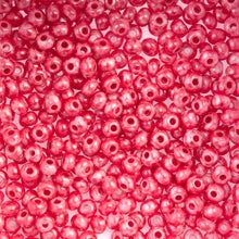 Load image into Gallery viewer, (Vial Czech Size 6/0) White Pink Terra Melafyr
