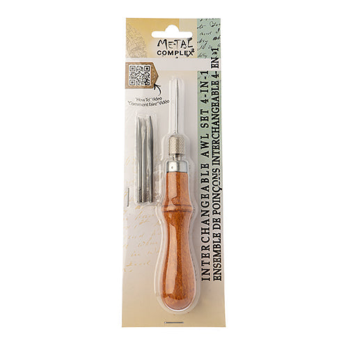 *Interchangeable Awl Set 4-in-1