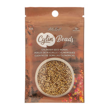 Load image into Gallery viewer, 11/0 Cylin Bead Opaque Honey Amber Glow
