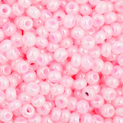 11/0 Seedbead Opaque Pale Pink Dyed Pearl