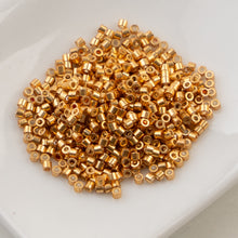 Load image into Gallery viewer, 11/0 Cylin Bead ElectroGold Coat
