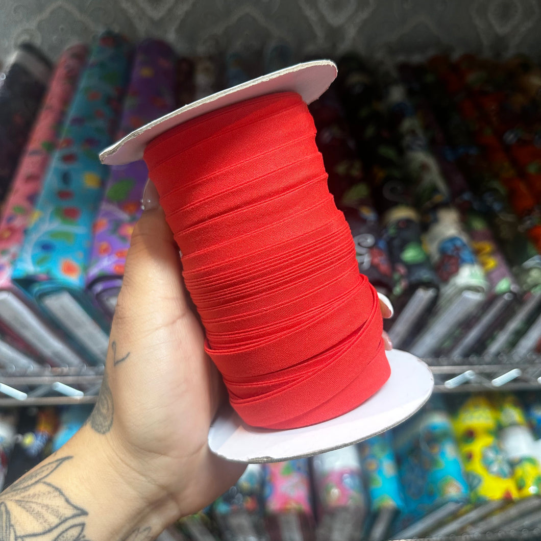 Per Meter: Red (Double Fold Bias Tape 1/2 inch)