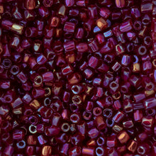 Load image into Gallery viewer, (Czech Seed Bead 9/0 3Cut Vial) Transparent Red Iris
