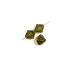 Load image into Gallery viewer, Preciosa Rondelle 4mm Olivine
