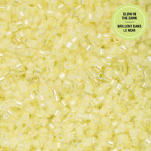 Load image into Gallery viewer, 11/0 Cylin Bead Glow in Dark AB - Yellow
