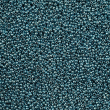 Load image into Gallery viewer, 11/0 Seedbead Metallic Blue Dyed Crystal
