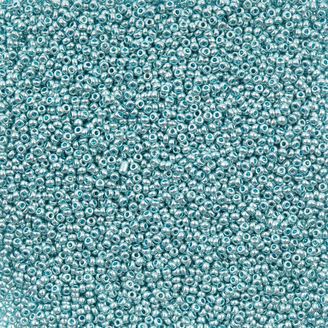 11/0 Seedbead Metallic Lt Teal Solgel