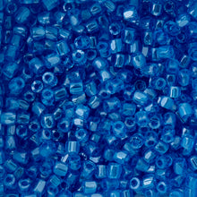 Load image into Gallery viewer, (Czech Seed Bead 9/0 3Cut Vial) Transparent Capri Blue Luster
