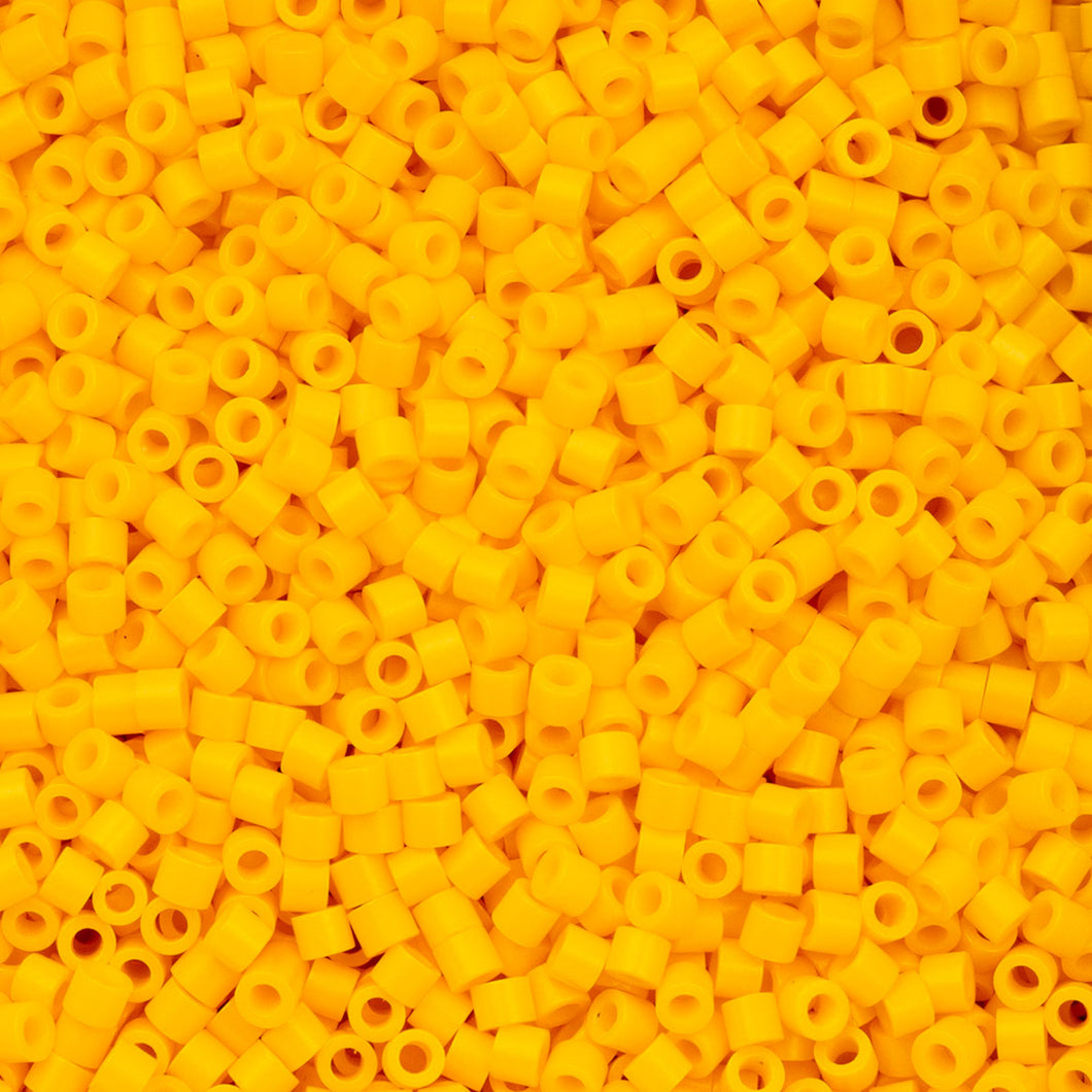 11/0 Cylin Bead Opaque Yellow Zest