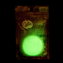 Load image into Gallery viewer, 11/0 Cylin Bead Glow In The Dark Light Green
