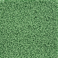 Load image into Gallery viewer, 11/0 Seedbead Chalk Dyed Solgel Dark Green
