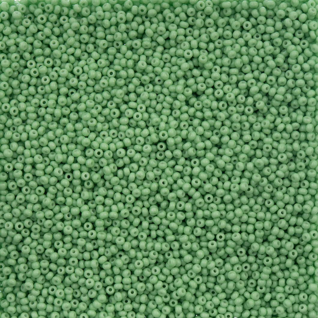 11/0 Seedbead Chalk Dyed Solgel Dark Green