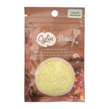 Load image into Gallery viewer, 11/0 Cylin Bead Glow in Dark AB - Yellow
