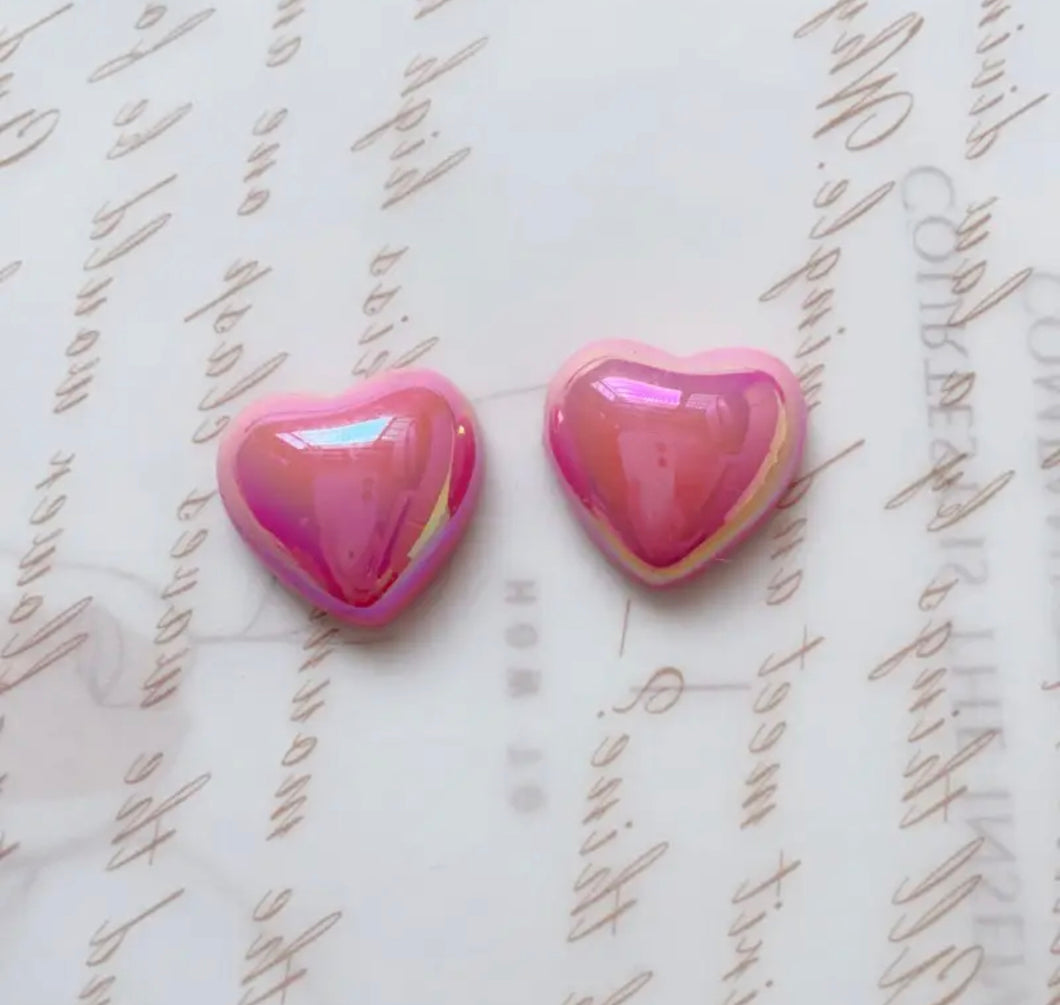 AB Heart Resin Flatback 19x18 (1-each)